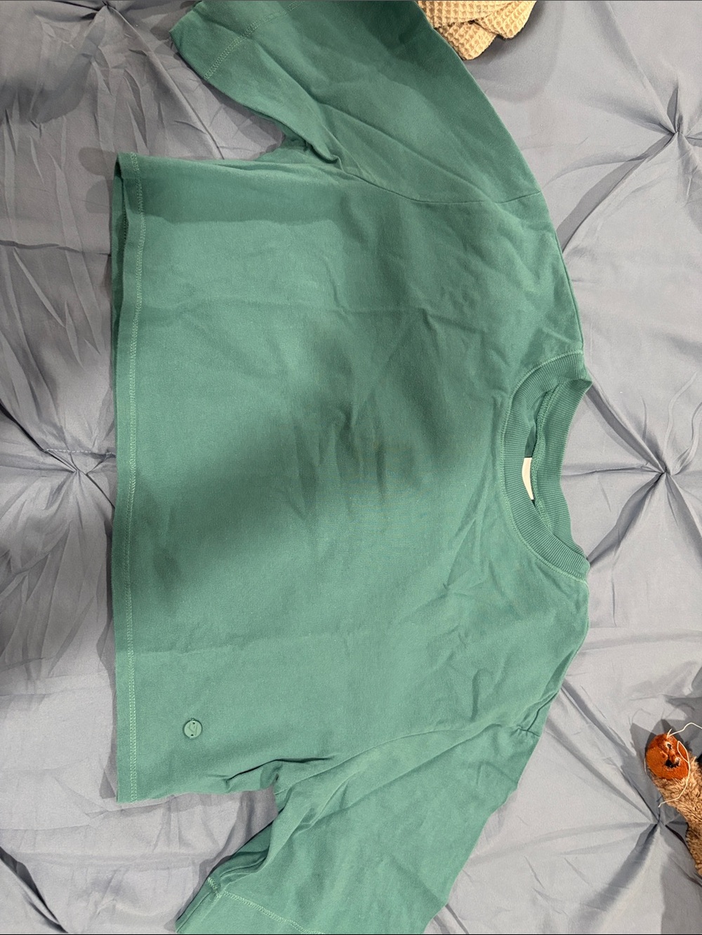 Gymshark Teal Green Cropped Sweatshirt
